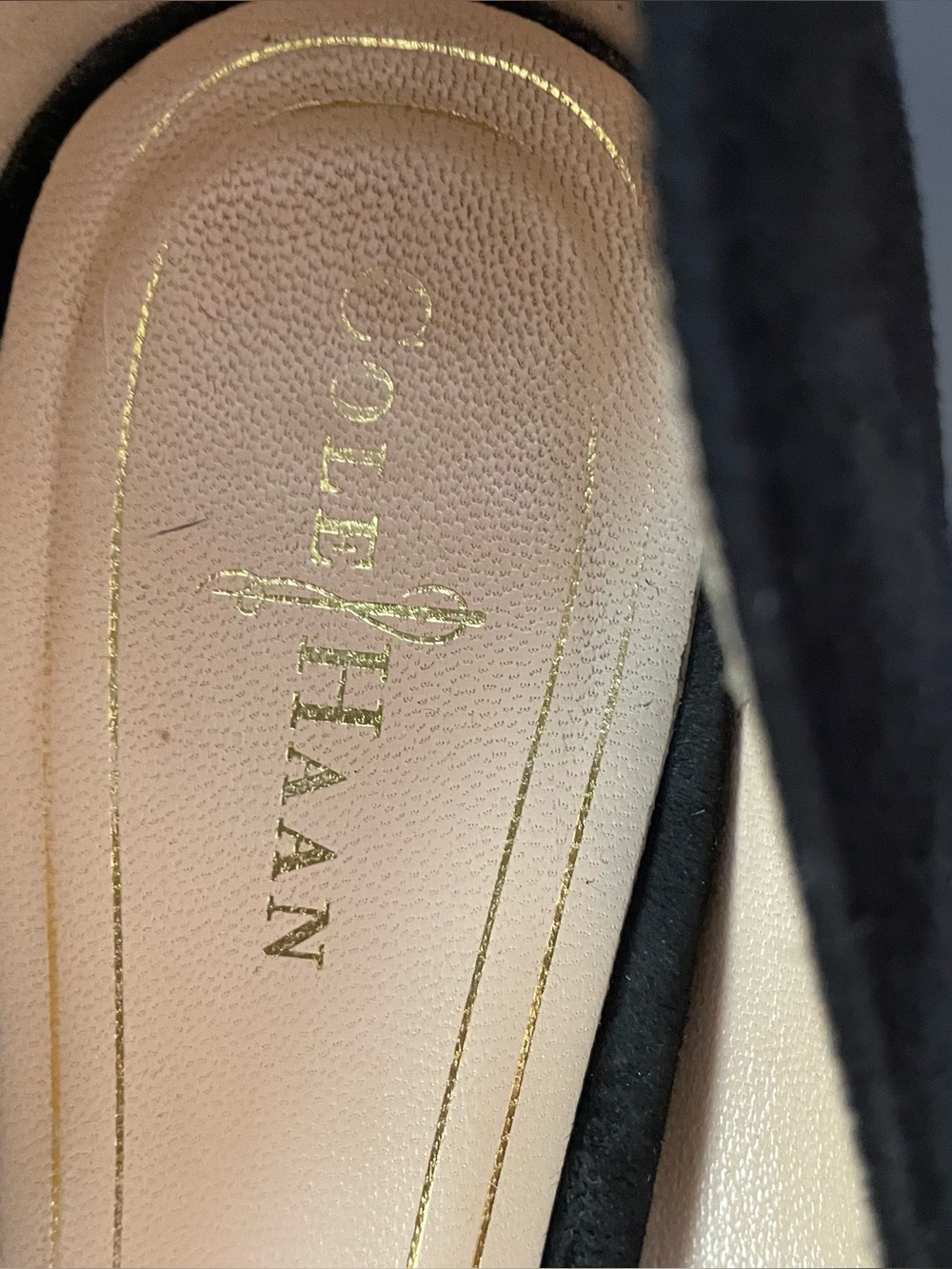 Cole Haan Black Women’s Suede Heels Size 7 - Picture 3 of 15